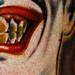 Tattoos - Joker color portrait comic tattoo - 65406